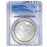 1886 Morgan Silver Dollar PCGS MS65