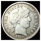 1911-D Silver Barber Dime CLOSELY  UNCIRCULATED