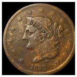1839 Coronet Head Large Cent LIGHTLY  CIRCULATED