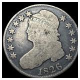 1826 Capped Bust Half Dollar LIGHTLY  CIRCULATED
