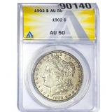 1902 Morgan Silver Dollar ANACS AU50