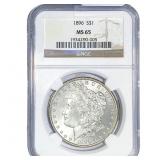 1896 Morgan Silver Dollar NGC MS65