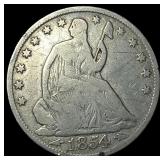 1854-O Silver Half Dollar LIGHTLY CIRCULATED