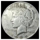 1934 Peace Silver Dollar LIGHTLY CIRCULATED