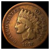 1876 Indian Head Cent NICELY CIRCULATED