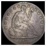 1871 Seated Liberty Half Dollar LIGHTLY CIRCULATED