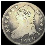 1810 Capped Bust Half Dollar NICELY  CIRCULATED
