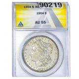 1904 Morgan Silver Dollar ANACS AU55