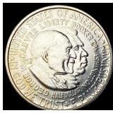 1952-D Silver Half Dollar Booker T. Washington/Car