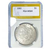1902 Morgan Silver Dollar PGA MS64