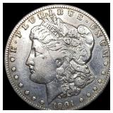 1901-S Silver Morgan Dollar ABOUT UNCIRCULATED