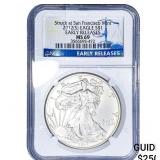 2012-S Silver Eagle NGC MS69 Early Releases