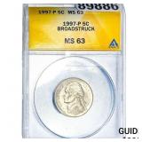 1997 Jefferson Quarter ANACS MS63