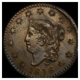 1816 Coronet Head Large Cent CLOSELY UNCIRCULATED