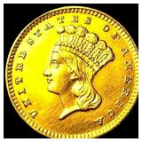 1858 Gold $1 Indian Head UNCIRCULATED