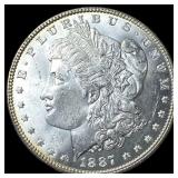 1887-S Silver Morgan Dollar GEM BU
