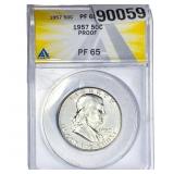 1957 Franklin Half Dollar ANACS PF65 PROOF