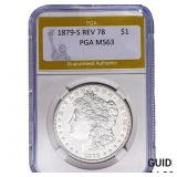 1879-S REV 78 Morgan Silver Dollar PGA MS63
