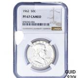 1962 Franklin Half Dollar NGC PF67 CAMEO