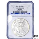 2010 $1 SE Early Release  NGC MS69