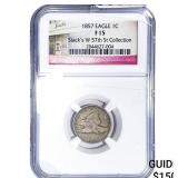 1857 Flying Eagle Cent NGC F15