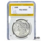 1888 Morgan Silver Dollar PGA MS63
