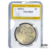 1878-S Morgan Silver Dollar PGA MS64