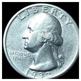 1932-D Silver Washington Quarter SUPERB GEM BU