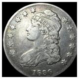 1836 Capped Bust Half Dollar NEARLY UNCIRCULATED