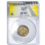 1913 Buffalo Nickel ANACS AU58