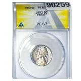 1952 Jefferson Nickel ANACS PF67 PROOF