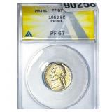 1952 Jefferson Nickel ANACS PF67 PROOF