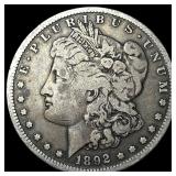 1892-S Silver Morgan Dollar LIGHTLY CIRCULATED