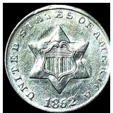 1852 Silver Three-Cent Piece UNCIRCULATED