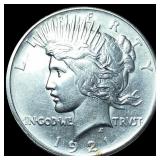 1921 Silver Peace Dollar CLOSELY UNCIRCULATED