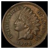 1908-S Indian Head Cent CHOICE AU