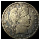 1908 Silver Barber Half Dollar NEARLY  UNCIRCULAT
