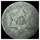 1852 Silver Three-Cent Piece NICELY CIRCULATED
