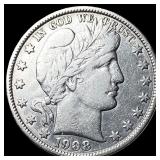 1908-O Silver Barber Half Dollar CLOSELY  UNCIRCU