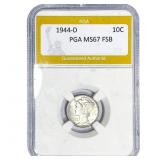 1944-D Mercury Silver Dime PGA MS67 FSB