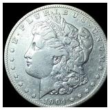 1904-S Silver Morgan Dollar NEARLY UNCIRCULATED