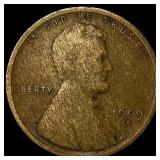 1909-S Lincoln Wheat Cent LIGHTLY CIRCULATED