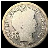 1897-O Silver Barber Dime NICELY CIRCULATED