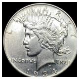 1934 Peace Silver Dollar CLOSELY UNCIRCULATED