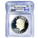 1971-S Eisenhower Dollar ICG PR70 DCAM