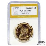 1979 South Africa 1oz Gold Krugerrand PGA MS69 PL