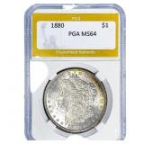 1880 Morgan Silver Dollar PGA MS64