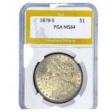 1878-S Morgan Silver Dollar PGA MS64