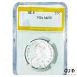 1818 Capped Bust Half Dollar PGA AU50