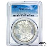 1885 Morgan Silver Dollar PCGS MS64